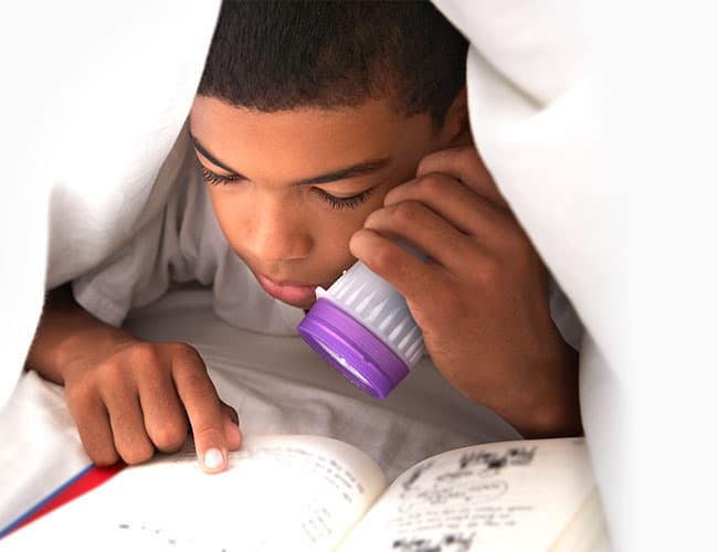 Parent and child sharing a happy moment together.